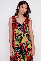Printed jersey dress