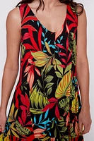 Printed jersey dress