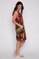 Printed jersey dress