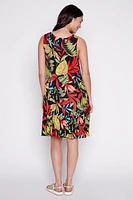Printed jersey dress