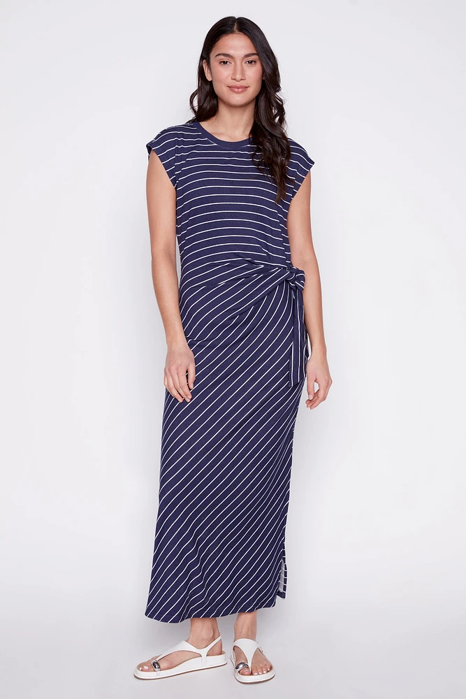 Stripe jersey dress