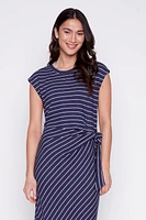 Stripe jersey dress