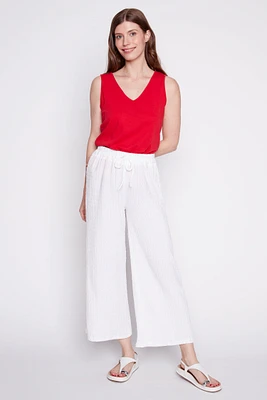 Le pantalon plissé à jambe large
