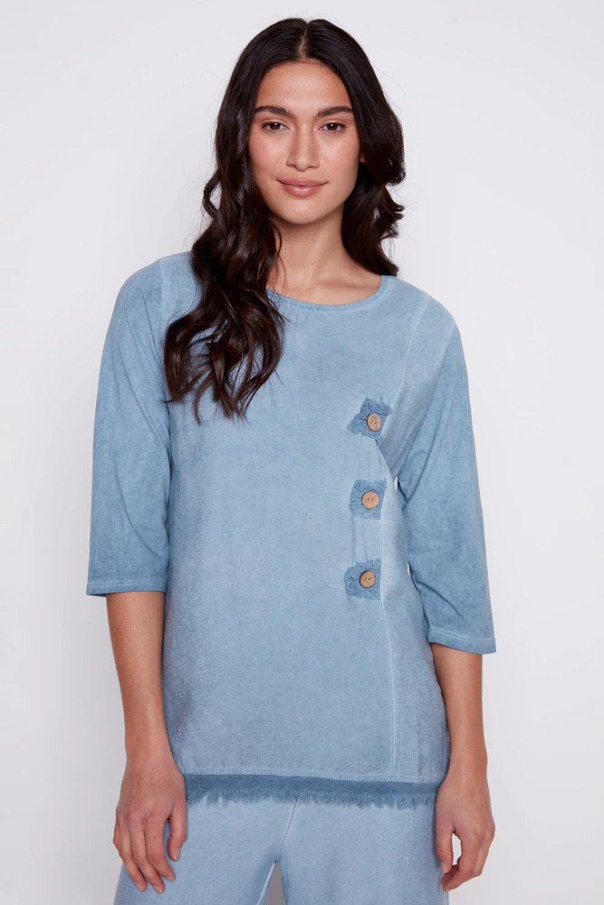 Button detail tunic