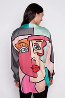 La blouse imprimé Picasso coloré