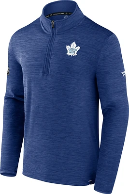 NHL 3/4 Zip Lightweight Sweater Authentic Pro Maple Leafs