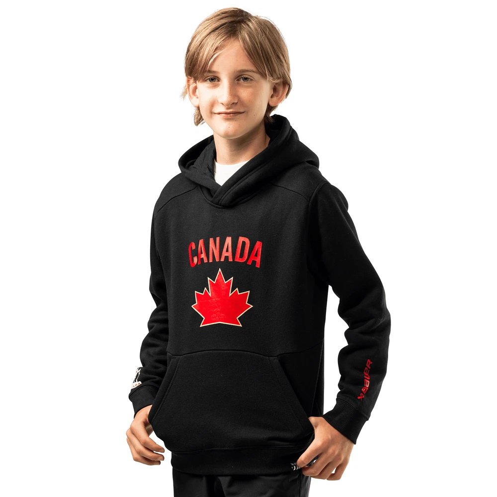 Hockey Canada Youth Hoodie Black Graphic 2024/2025 Team