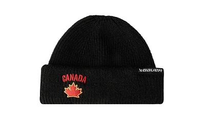 Hockey Canada Knit Hat Cuffed Fisherman Beanie Team Canada