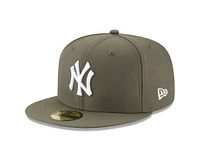 MLB Hat 5950 Basic Army Green Yankees