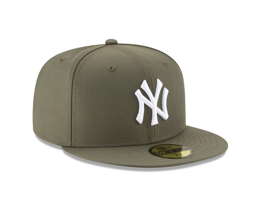 MLB Hat 5950 Basic Army Green Yankees