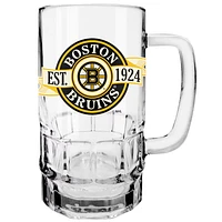 NHL Beer Mug 18 Oz Glass Banner Design Bruins