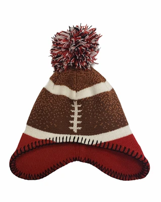 CFL Infant Knit Hat Football Head Cuffed Redblacks