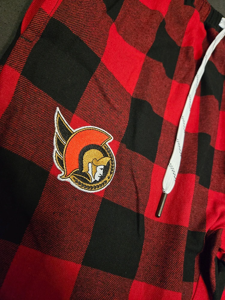 NHL PJ Pant Buffalo Plaid Senators