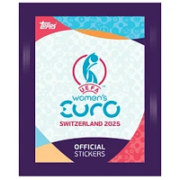Topps Official Stickers Women's Euro Cup Switzerland 2025 UEFA Multipack