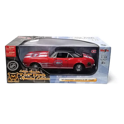 NHL Diecast Collectible 1:18 '67 Chevrolet Camaro Z/28 Coupe Canadiens