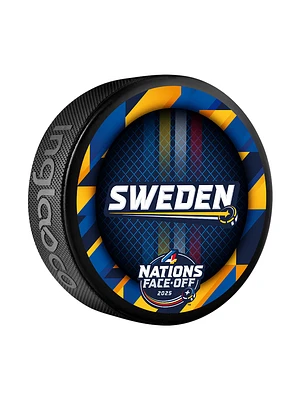 NHL 4 Nations Face-Off Souvenir Collectors Puck Team Sweden