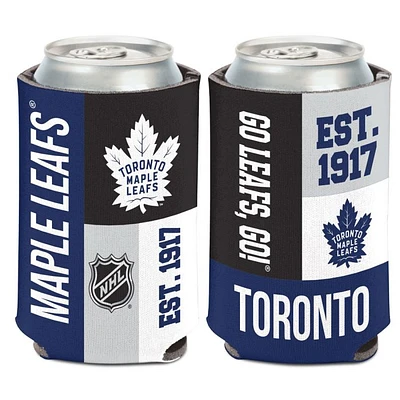 NHL Neoprene Can Cooler Block Maple Leafs