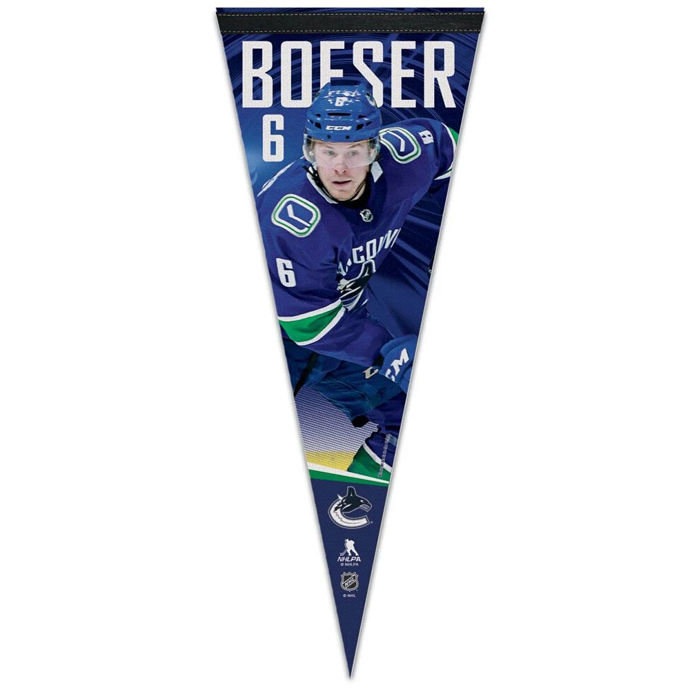 NHL Player Felt Pennant Brock Boeser Canucks