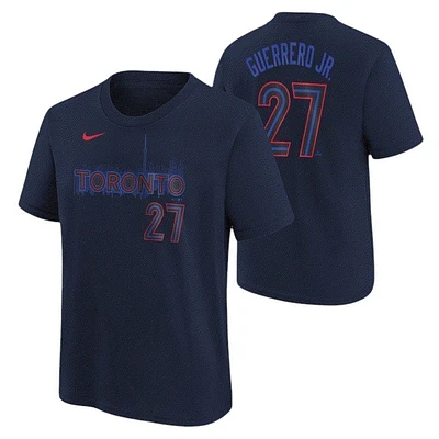 MLB Youth Player T-Shirt Name And Number City Connect Vladimir Guerrero Jr. Blue Jays