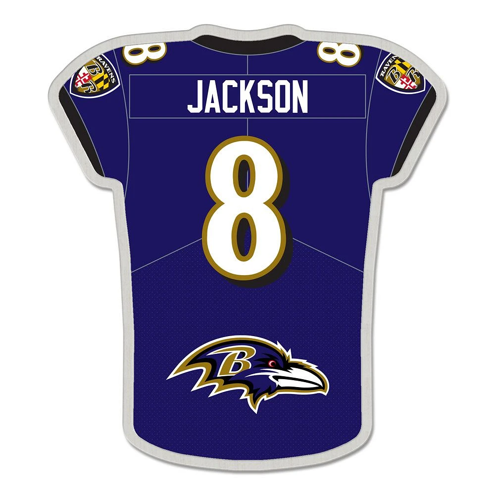 NFL Lapel Pin Player Jersey Lamar Jackson Ravens