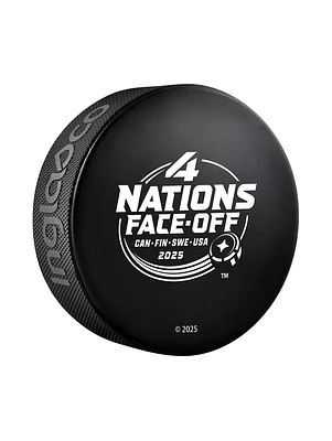 NHL 4 Nations Face-Off 2025 Canada Championship Official Collectors Puck