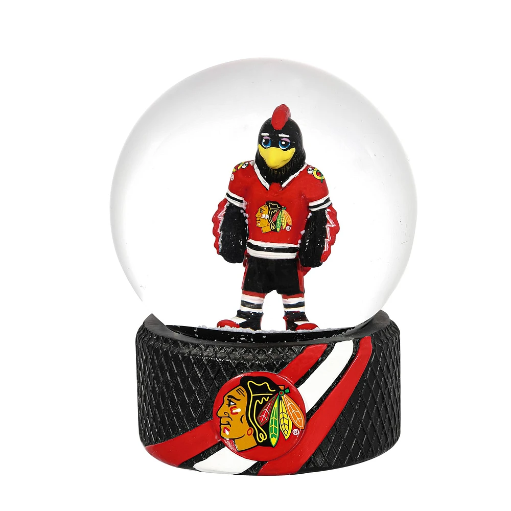 NHL Glass Tabletop Water Globe Blackhawks