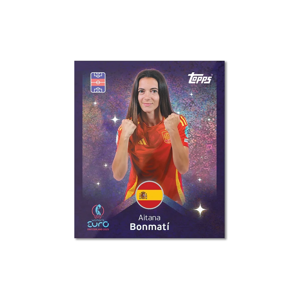 Topps Official Stickers Women's Euro Cup Switzerland 2025 UEFA Mega Starter Pack
