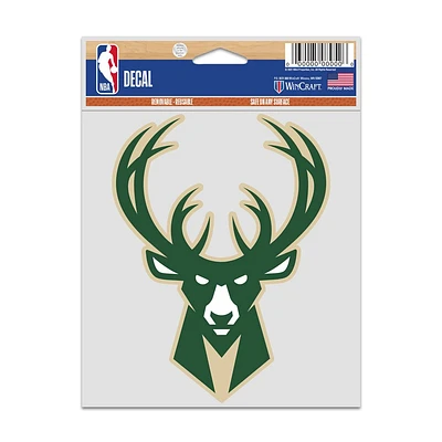 NBA Multi Use Decal 3.75x5 Logo Bucks