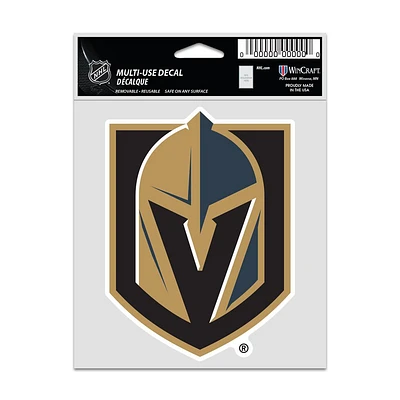 NHL Multi Use Decal 3.75x5 Logo Golden Knights