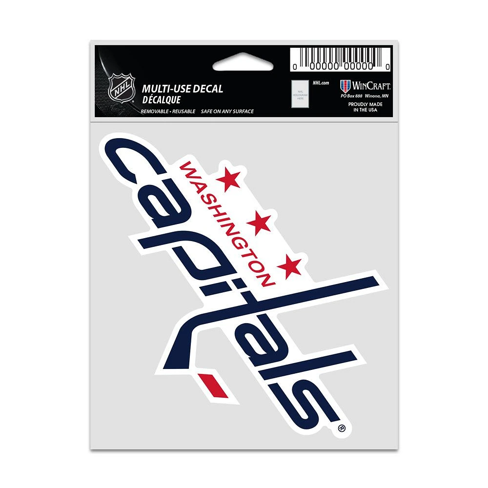 NHL Multi Use Decal 3.75x5 Logo Capitals