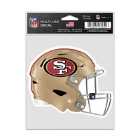 NFL Multi Use Decal 3.75x5 Helmet 49ers