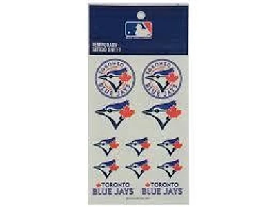 MLB Temporary Tattoo Sheet Blue Jays