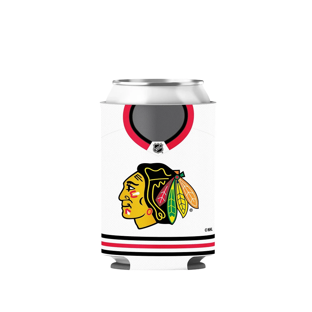 NHL Reversable Neoprene Can Cooler Blackhawks