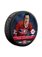 NHL Alumni Player Puck Yvan Cournoyer Canadiens