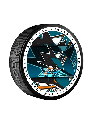 NHL Puck Souvenir Collector Medallion Sharks