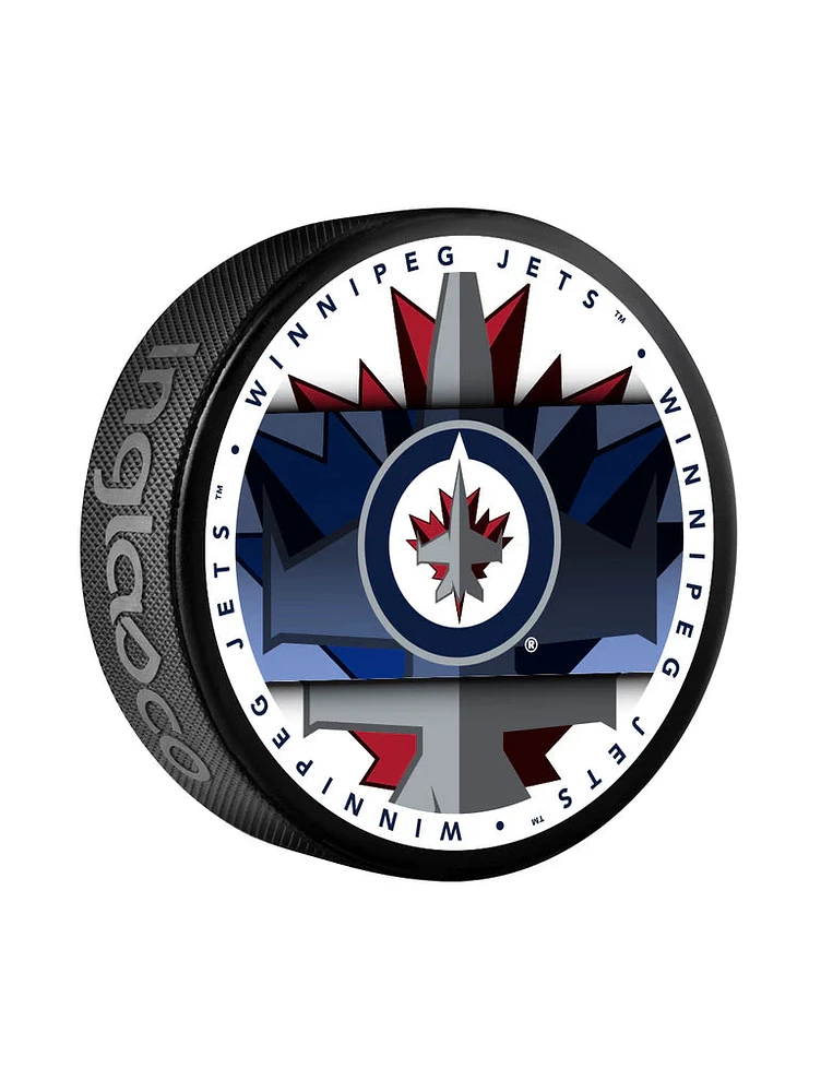 NHL Puck Souvenir Collector Medallion Jets