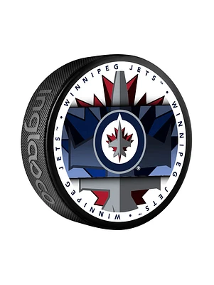NHL Puck Souvenir Collector Medallion Jets
