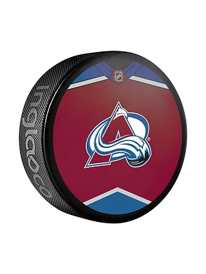 NHL Puck Souvenir Collector Jersey Avalanche