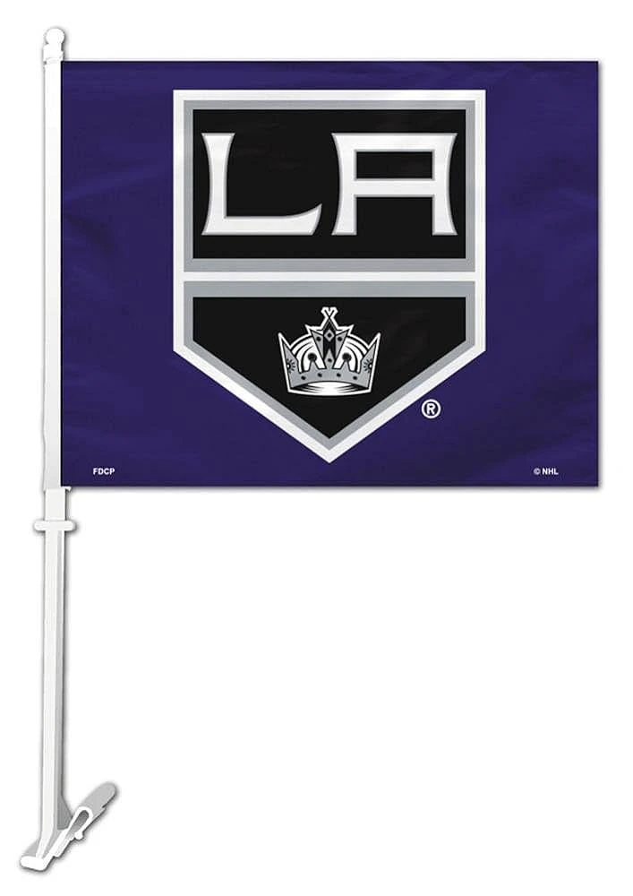 NHL Car Flag 11x15 Logo Kings