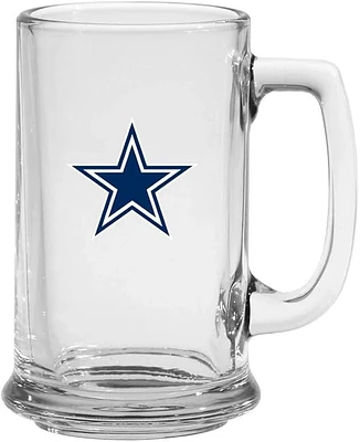 NFL Beer Mug 15 Oz Glass Sport Cowboys