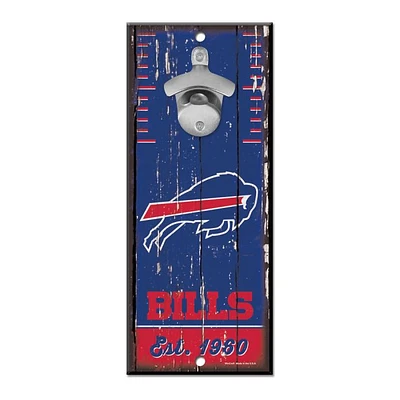 NFL Wooden Bottle Opener Sign Bills