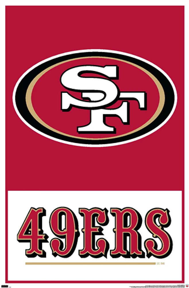 NFL Wall Poster Logo 49ers