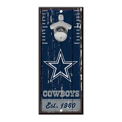 NFL Wooden Bottle Opener Sign Cowboys