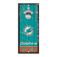 NFL Wooden Bottle Opener Sign Dolphins