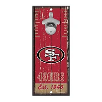 NFL Wooden Bottle Opener Sign 49ers