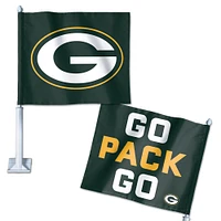 NFL Car Flag 11x15 Slogan Packers