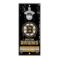 NHL Wooden Bottle Opener Sign Bruins