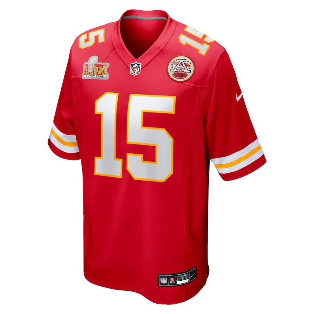 NFL Player Game Jersey Super Bowl LIX Home Patrick Mahomes Chiefs