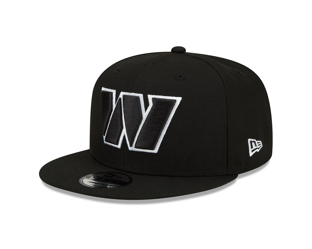 NFL Hat 950 Basic Snapback Black and White Commanders