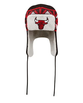 NBA Knit Hat Trapper D3 Bulls